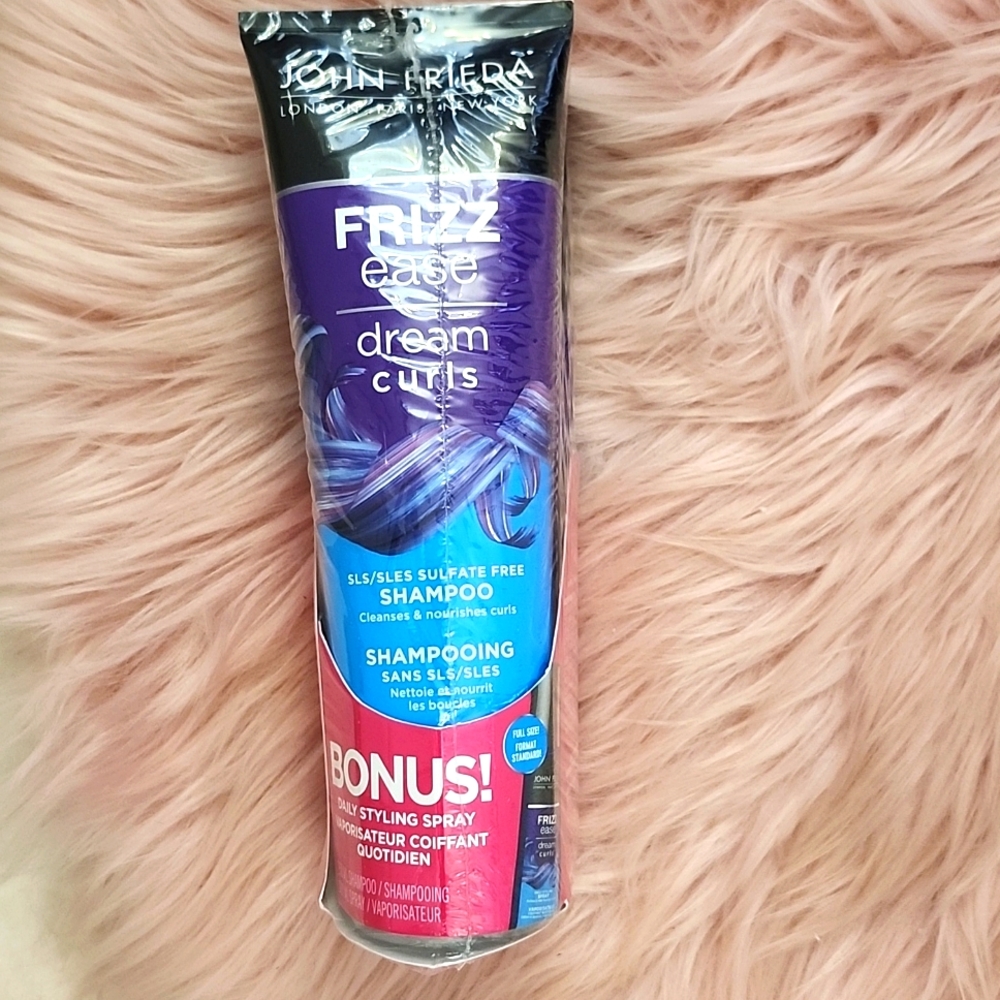 Brand New JOHN FRIEDA BONUS PACK FRIZZ EASE SHAMPOO & STYLING SPRAY